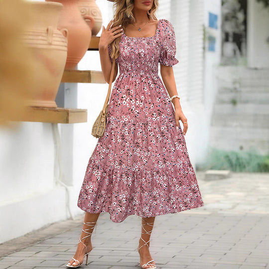 Damen Maxikleid mit Blumenmuster R&B