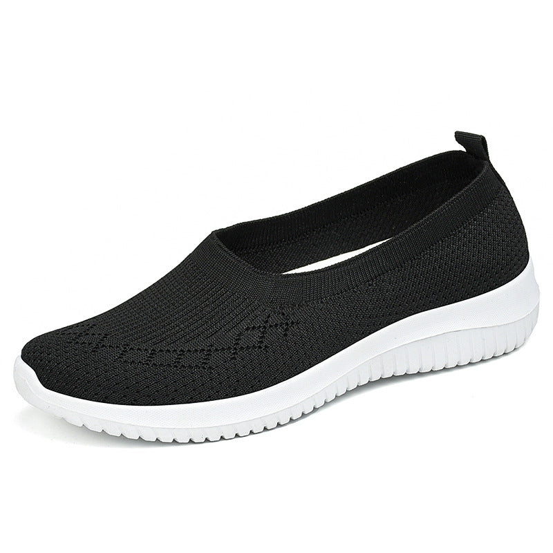 Damen bequeme und elastische Slip-On Sneakers R&B