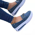 Damen Modische Sneaker mit Plateau-Sohle