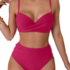 Damen Bikini-Set mit gepolstertem Oberteil und dekorativem Stern-Detail R&B