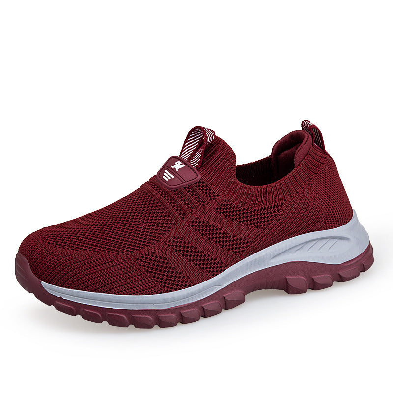 Damen Sportschuhe mit atmungsaktiver Strickoberfläche und rutschfester Sohle R&B
