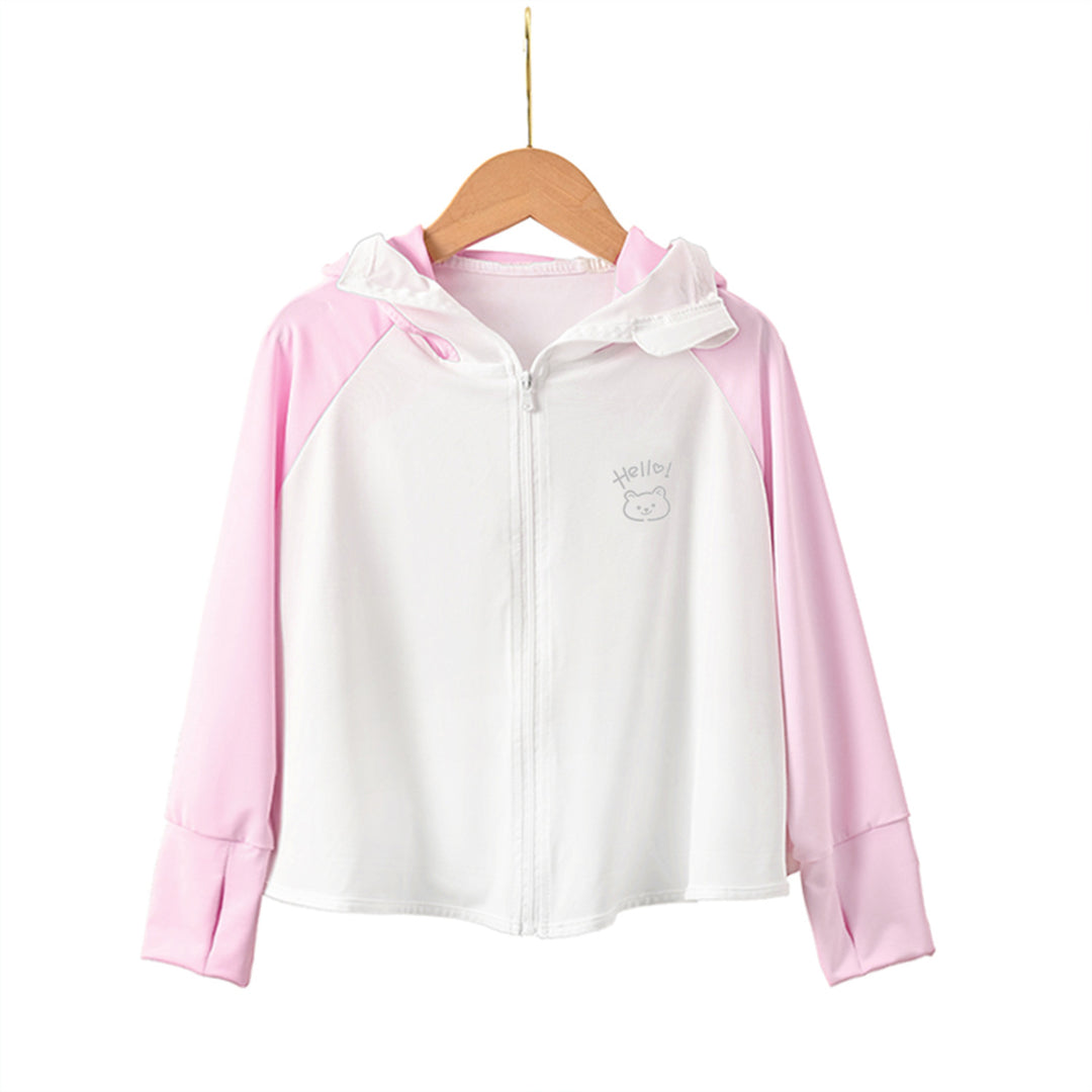 Kinder Sonnenschutzjacke mit Kapuze und atmungsaktivem Stoff R&B