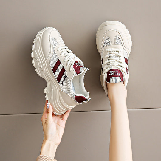 Damen Sportliche Lauf sneakers mit gepolsterter Sohle und atmungsaktivem Obermaterial R&B