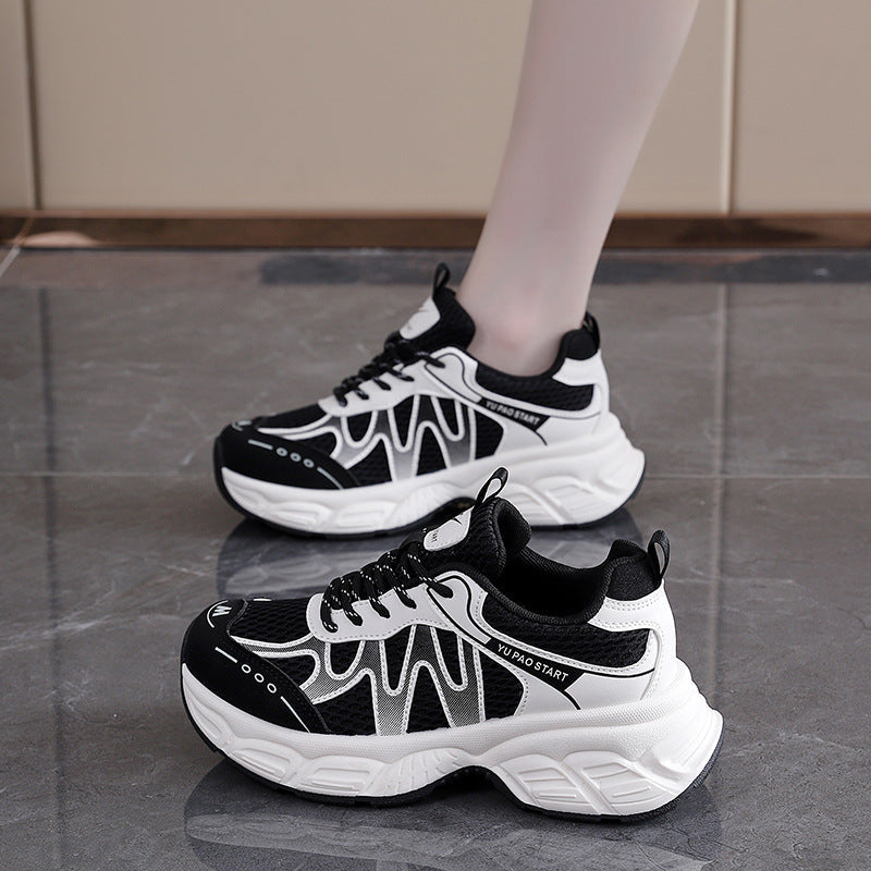 Damen Sportliche Sneakers mit atmungsaktivem Mesh-Obermaterial und dämpfendem Komfort R&B