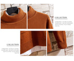 Damen Pullover mit hohem Kragen und Taschen
