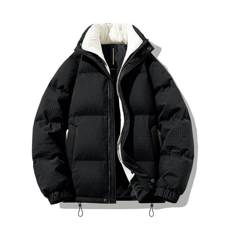 Damen gestepptes Pufferjacke mit isolierender Innenausstattung und seitlichen Reißverschlusstaschen