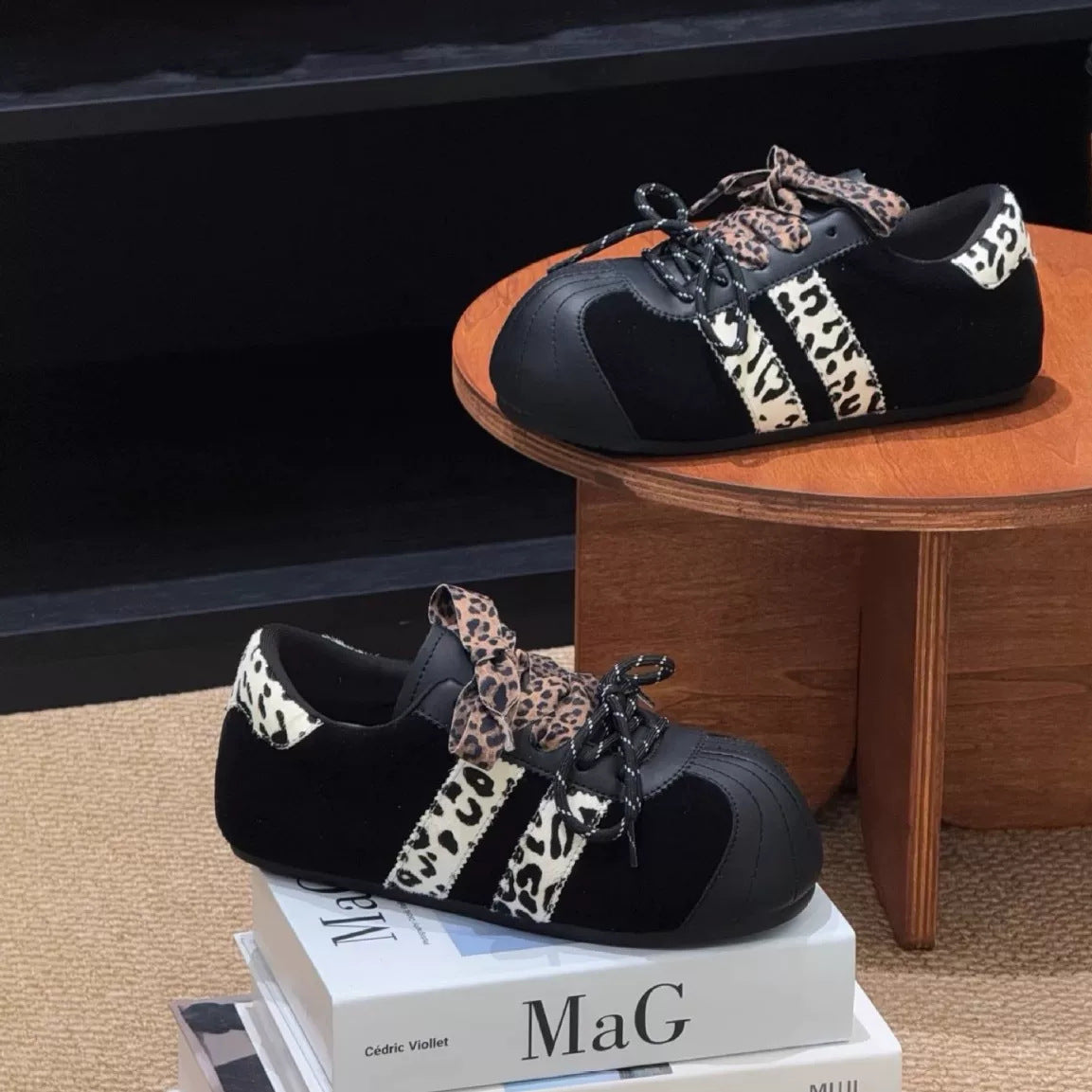 Damen Sneakers im trendigen Animal-Print Design von