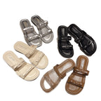 Damen Glamouröse Sandalen mit modischen Glitzer-Riemen EB