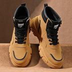 Damen modische Winterstiefel mit rutschfester Sohle und hoher Knöchelhöhe R&B