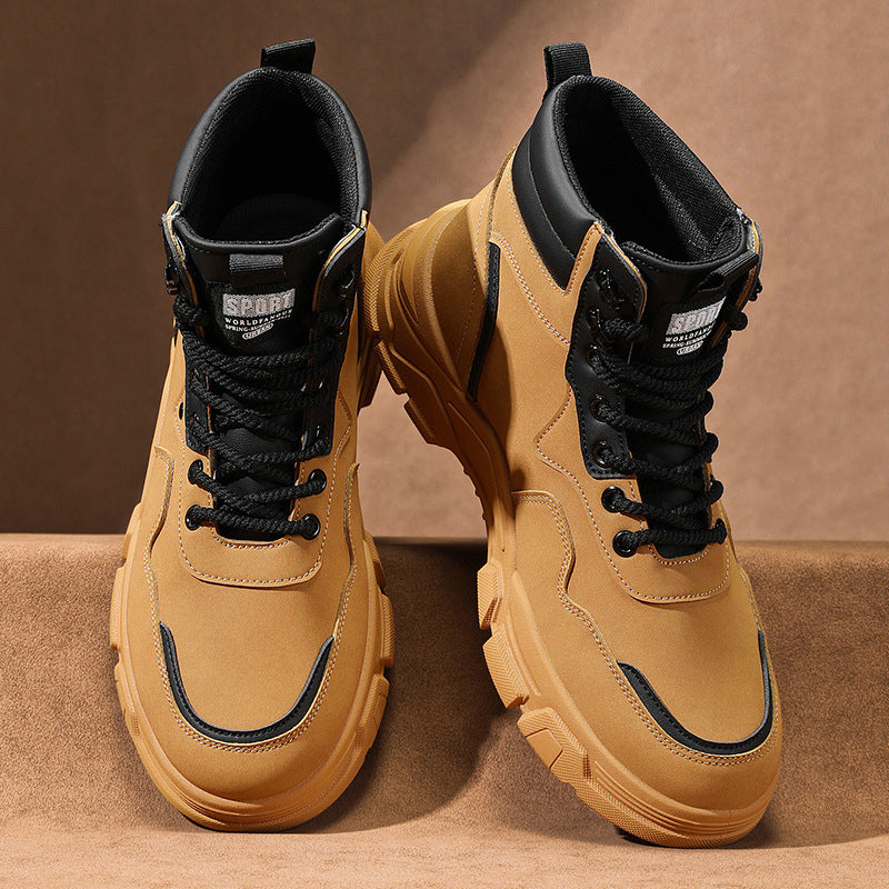 Damen modische Winterstiefel mit rutschfester Sohle und hoher Knöchelhöhe R&B