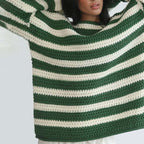 R&B | Gestreifter Strickpullover Mit Sanften Farben
