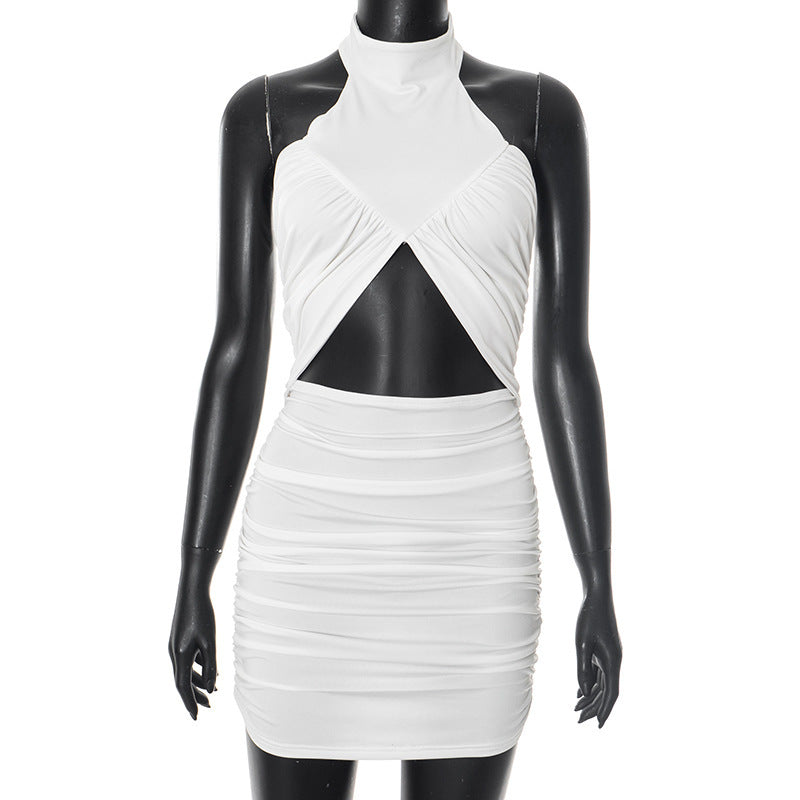 Damen Mini-Kleid mit raffiniertem Wickel-Design R&B