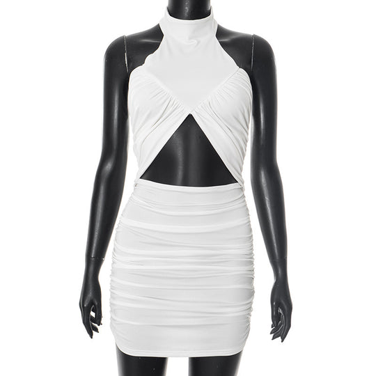Damen Mini-Kleid mit raffiniertem Wickel-Design R&B