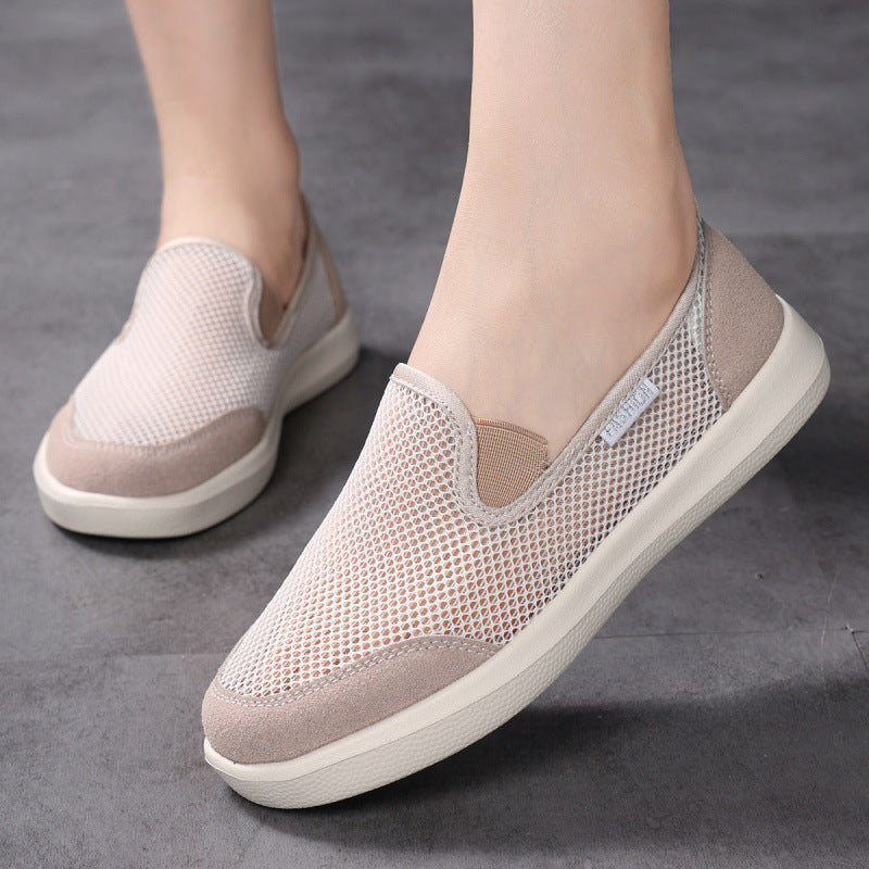 Damen Atmungsaktive Slip-On Schuhe aus Netzmaterial