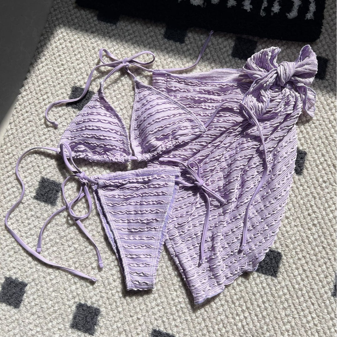 Damen Triangel-Bikini mit Wickelrock R&B