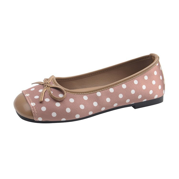 Damen Ballerinas mit verspieltem Punktedesign und zierlichem Schleifenakzent R&B