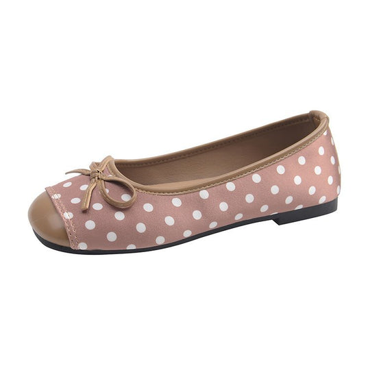 Damen Ballerinas mit verspieltem Punktedesign und zierlichem Schleifenakzent R&B