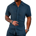Herren Kurzarm-Shirt mit strukturiertem Design