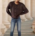 Damen Strickjacke mit luftiger Netzstruktur R&B