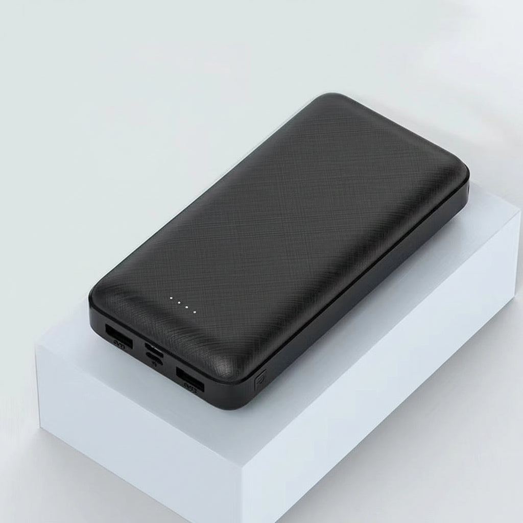 Unisex nan kompakte Powerbank mit Dual-USB und USB-C Ladeanschluss sowie LED-Ladeanzeige R&B