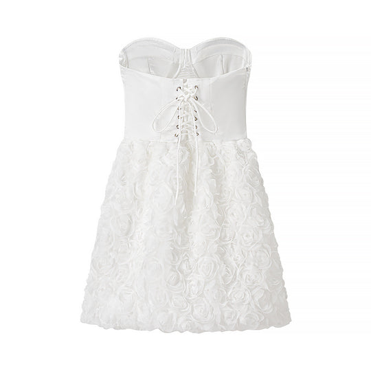 Damen Cocktailkleid mit Rüschen und tailliertem Schnitt R&B