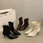 Damen Elegante Stiefeletten mit spitzem Schuhdesign und stylischem Absatz R&B