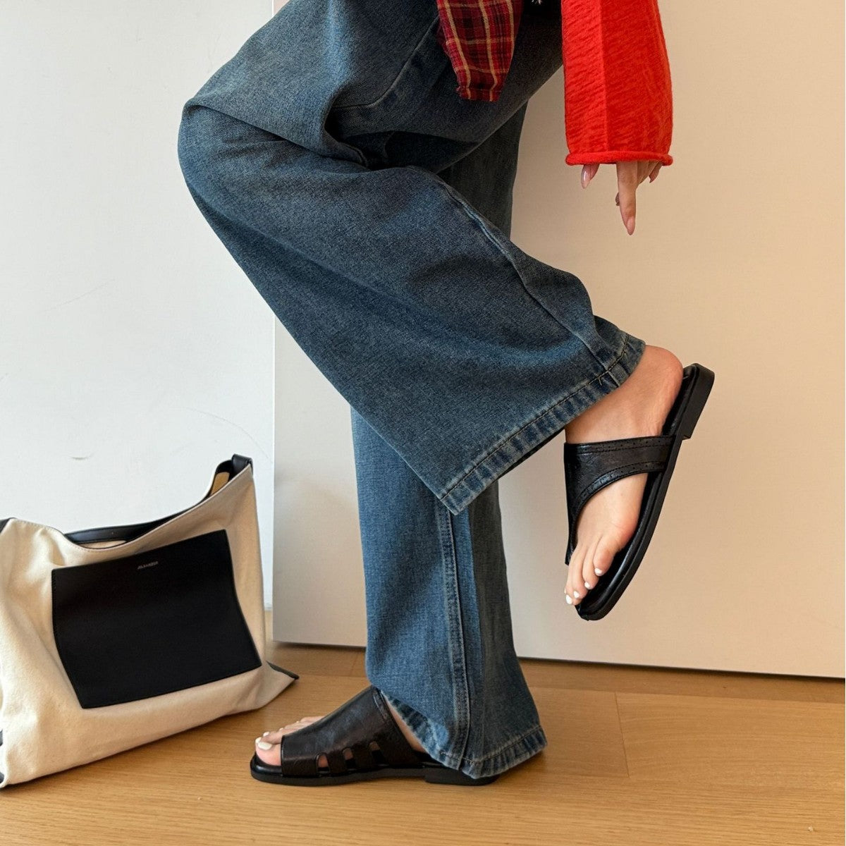Damen Komfortable Zehentrenner-Sandalen mit ergonomischem Design und rutschfester Sohle