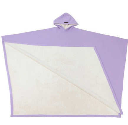 Damen kuscheliger Kapuzenponcho aus weichem Mikrofleece R&B