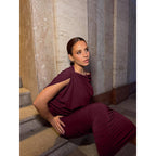 Damen Elegantes Abendkleid mit asymmetrischem Schnitt und gerafften Details R&B
