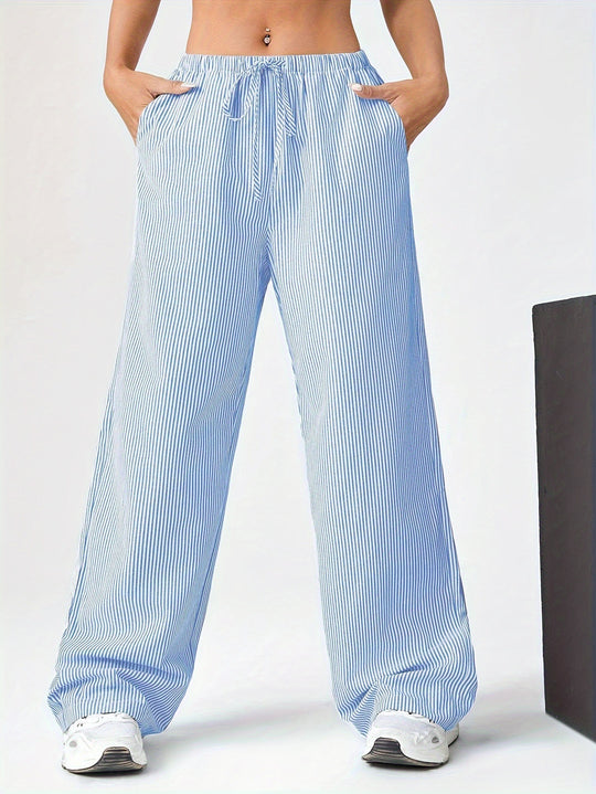 Damen weite Sommerhose mit seitlichen Taschen R&B