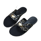 Damen elegante Slingback-Ballerinas mit eingewR&Btem Netzdesign und glänzendem Akzent R&B