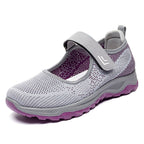 Damen Atmungsaktive Slip-On Sportschuhe mit verstellbarem Klettverschluss R&B
