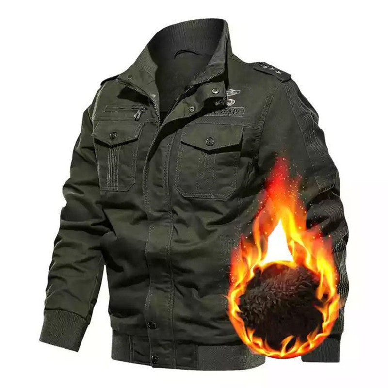 Herren Winterjacke mit funktionalen Taschen und warmem Futter