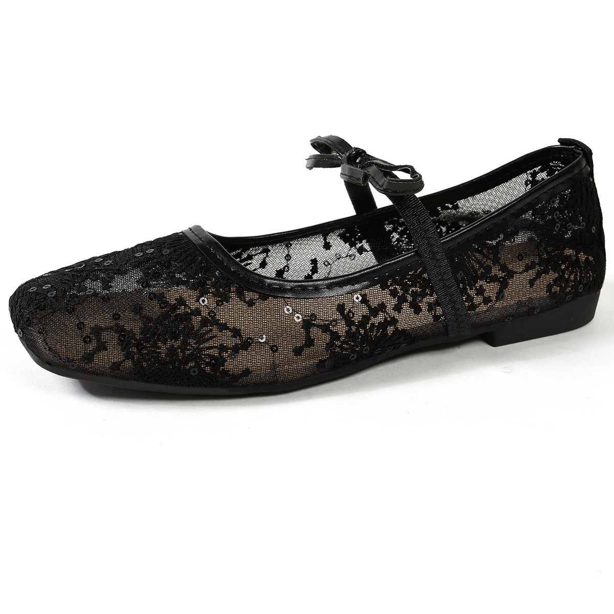 Damen elegante Spitzenschuhe mit floralem Gestaltung R&B
