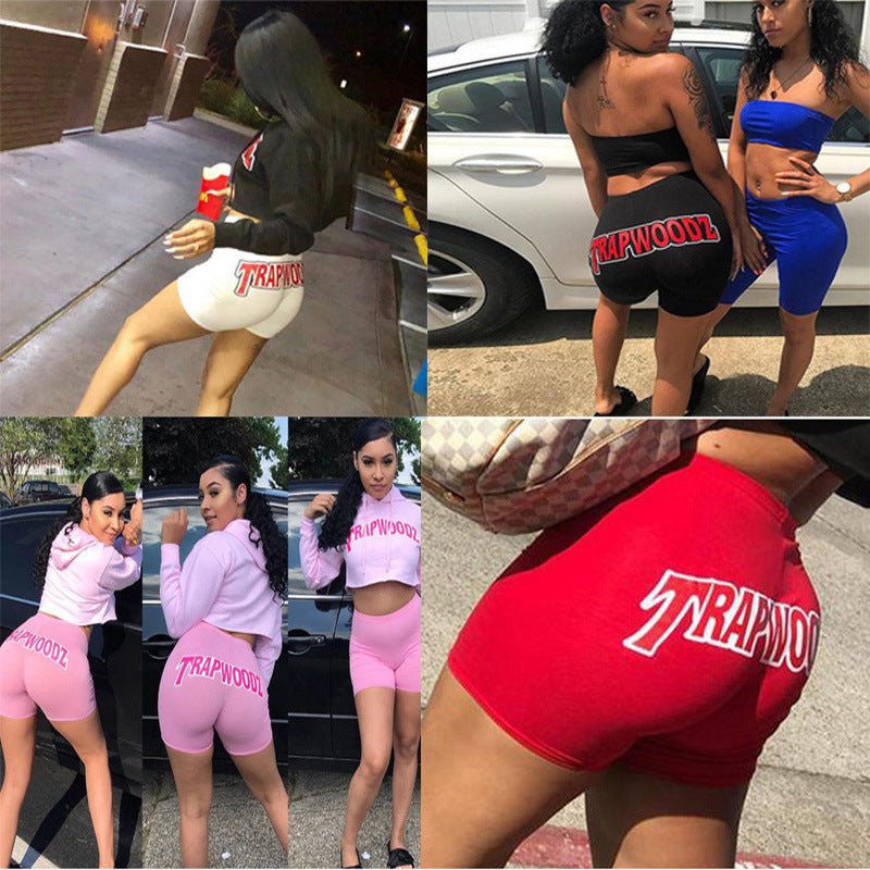 Damen Bandeau-Top und Radlerhosen Set R&B