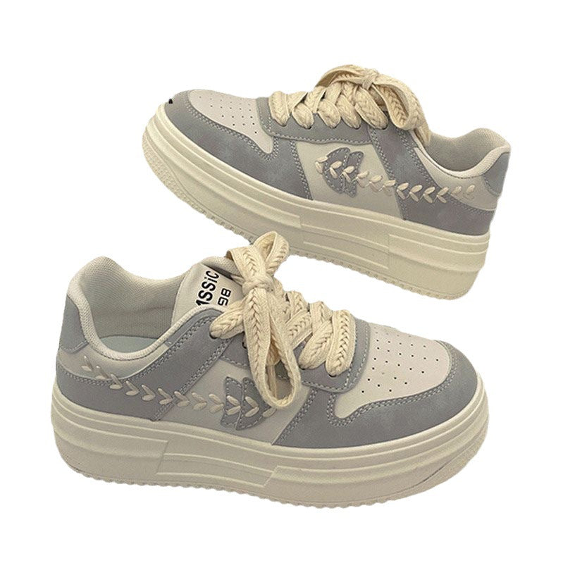 Damen Chunky Sneakers mit stabiler Plattform und modischem Obermaterial R&B