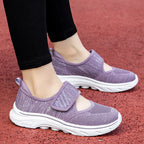 Damen Slip-On Laufschuhe mit verstellbarem Klettverschluss und atmungsaktivem Obermaterial