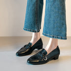 Damen Elegante Mokassins mit modischem Schnallen-Detail R&B