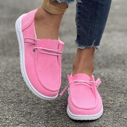 Damen komfortable Slip-On Schuhe mit seitlichem Gummizug und leichtgewichtiger Sohle R&B