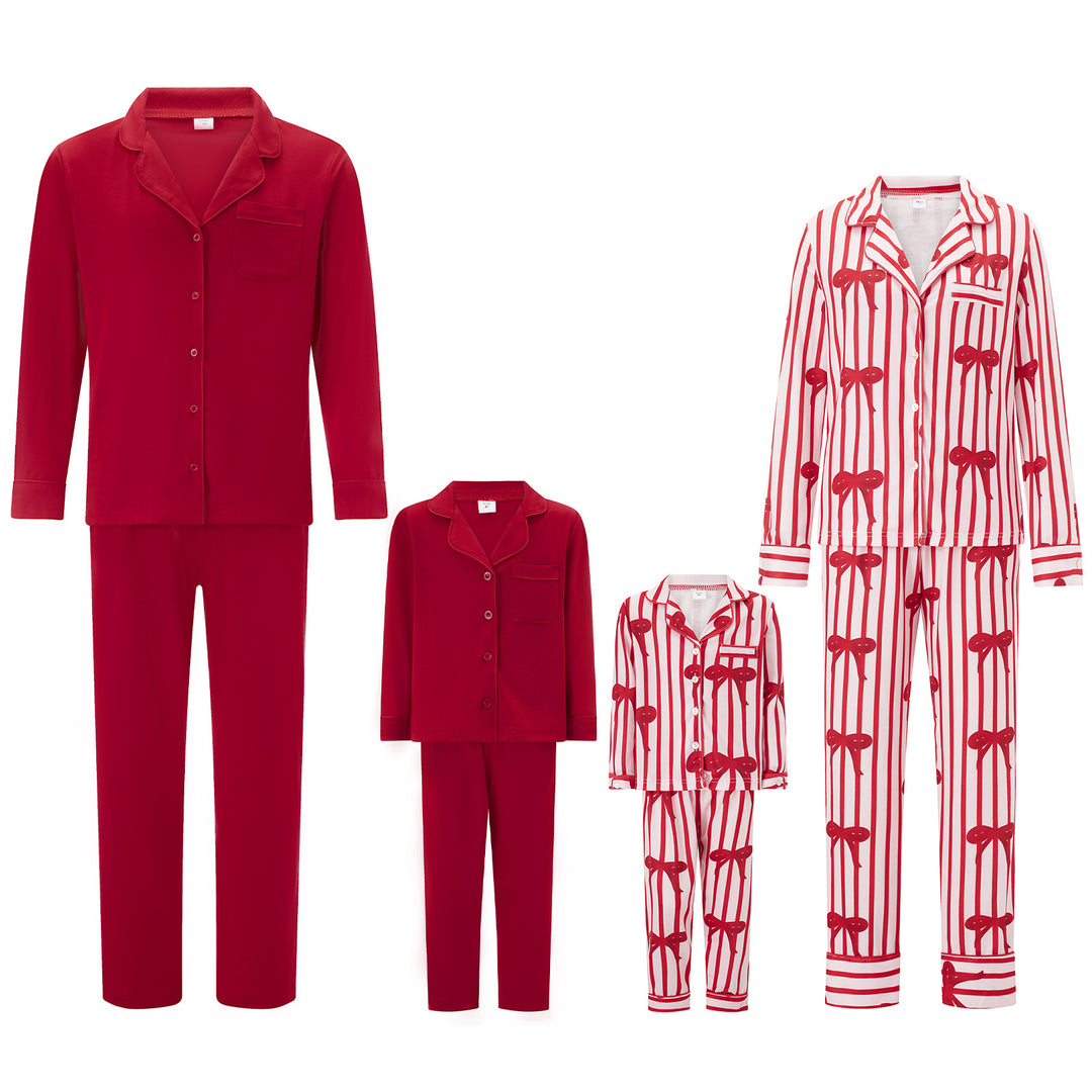 Damen Pyjama mit festlichem Design R&B