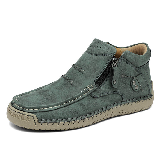 Herren Bequeme und modische Stiefeletten mit Reißverschluss R&B