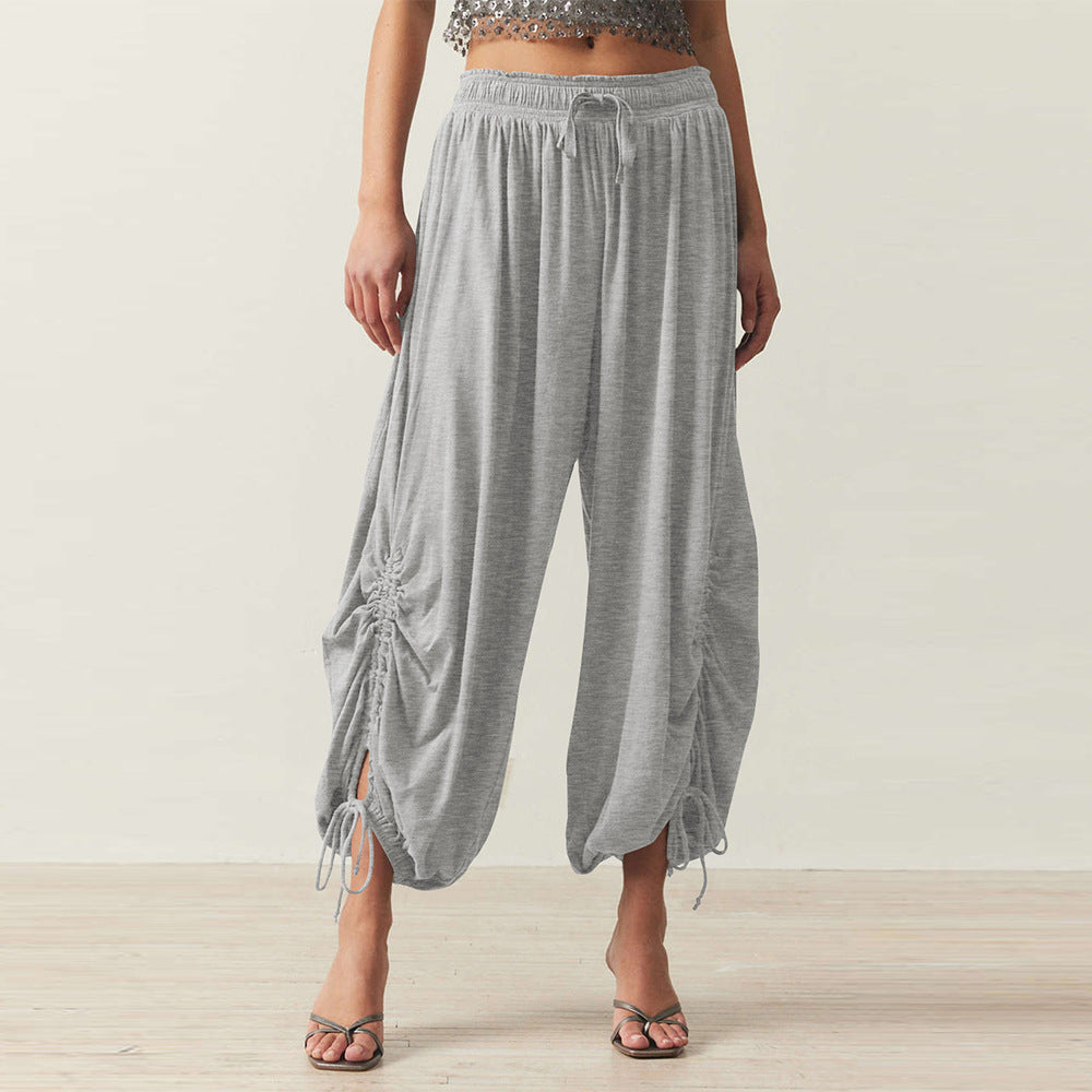 Damen Bequeme Haremshose mit raffinierten Rüschendetails R&B