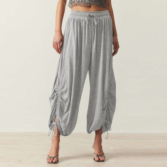Damen Bequeme Haremshose mit raffinierten Rüschendetails R&B