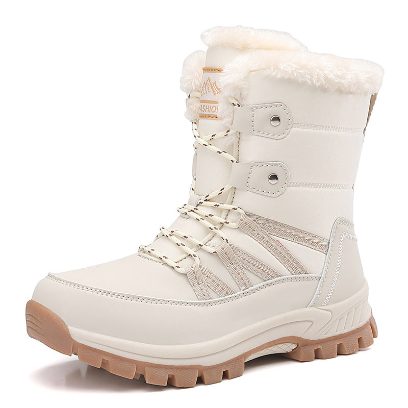 Damen isolierte Winterstiefel mit rutschfester Sohle und kuscheligem Innenfutter R&B