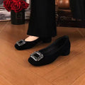 Damen elegante Ballerinas mit funkelndem Schließe-Detail R&B