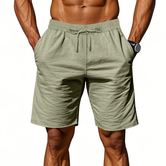 Herren nan lässige Baumwollmix Freizeitshorts mit elastischem Bund und Seitentaschen R&B