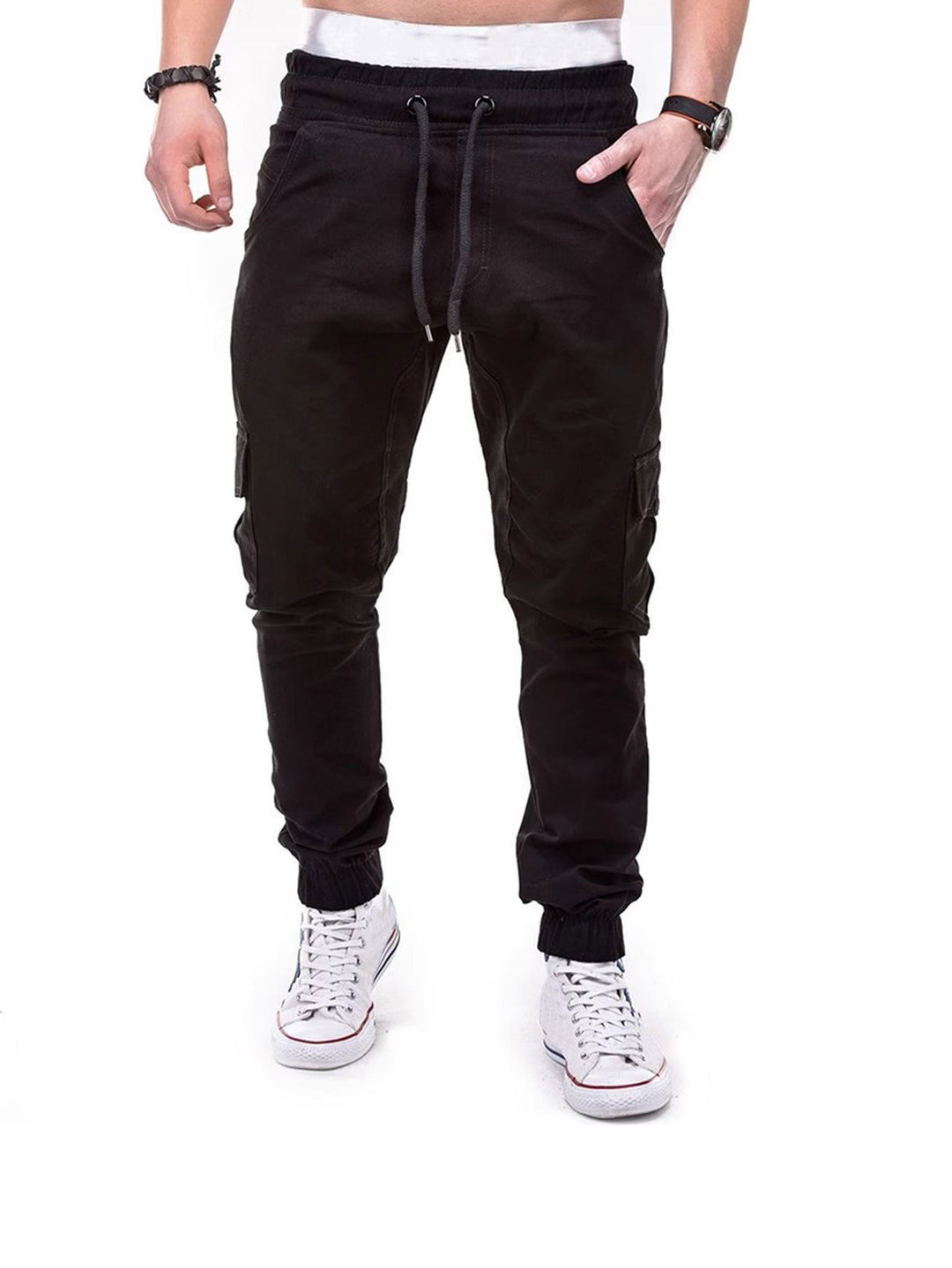 Herren Cargo-Hose mit elastischem Bund und praktischen Multifunktions-Pockets R&B