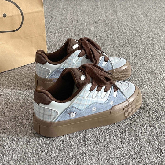 Damen Modische Sneaker mit tierischem Motiv und bequemer Sohle R&B