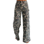 Damen Cargo-Hose mit weitem Schnitt und praktischen Taschen R&B