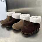 Damen elegante Fleece-Stiefel mit weichem Innenfutter und rutschfester Sohle R&B